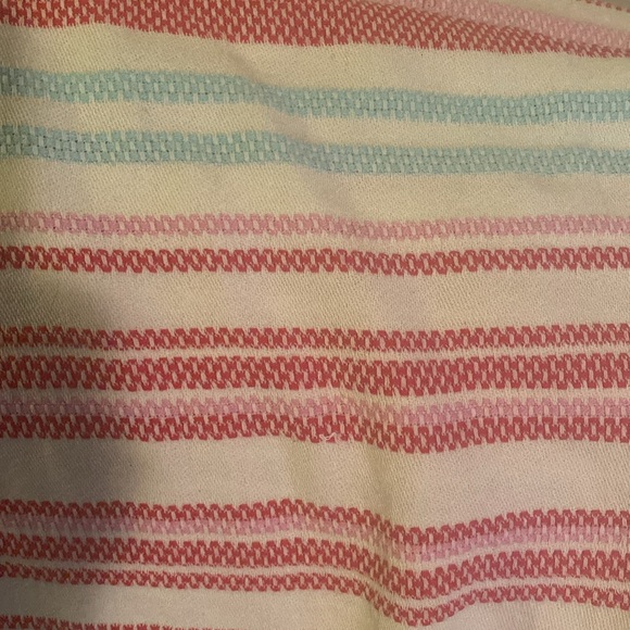 J. Jill Colorful Fringed Throw/Picnic Blanket, Size 4’ x 6’ - Picture 4 of 7